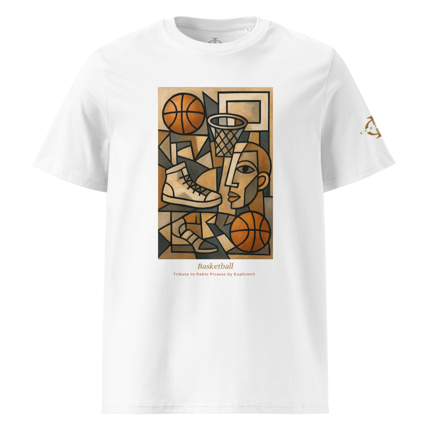 T-shirt - Basketball, Picasso style - Blanc