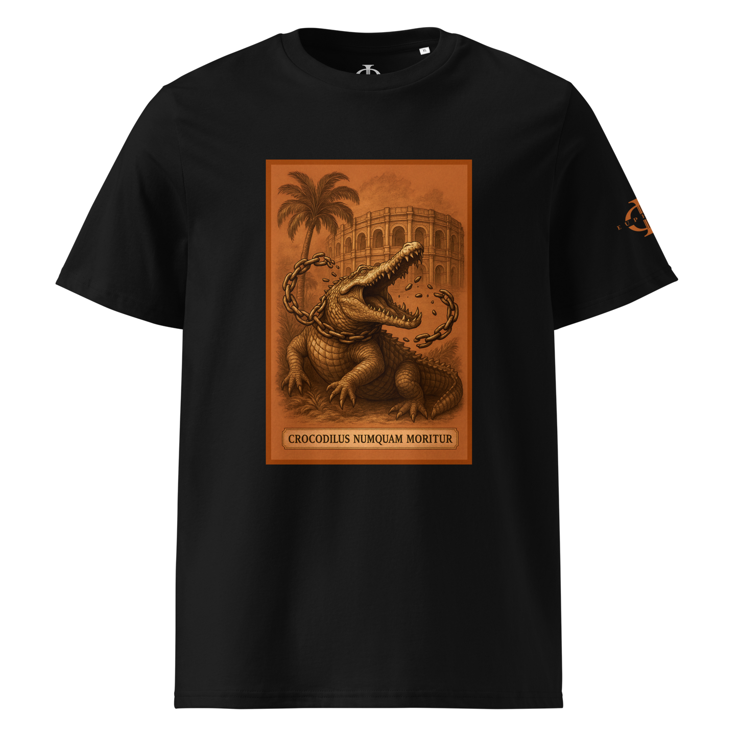 T-shirt - Crocodilus Numquam Moritur - Noir