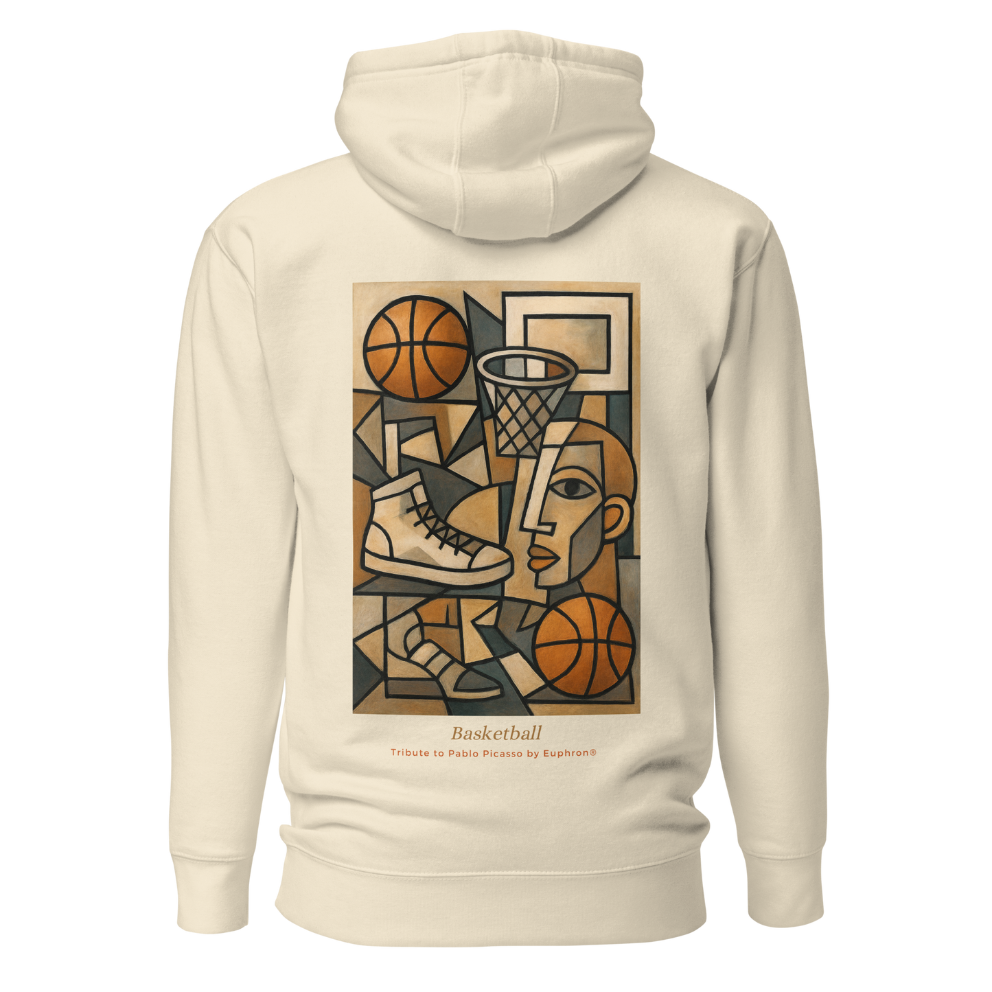 Hoodie - Basketball, Picasso style - Ivoire