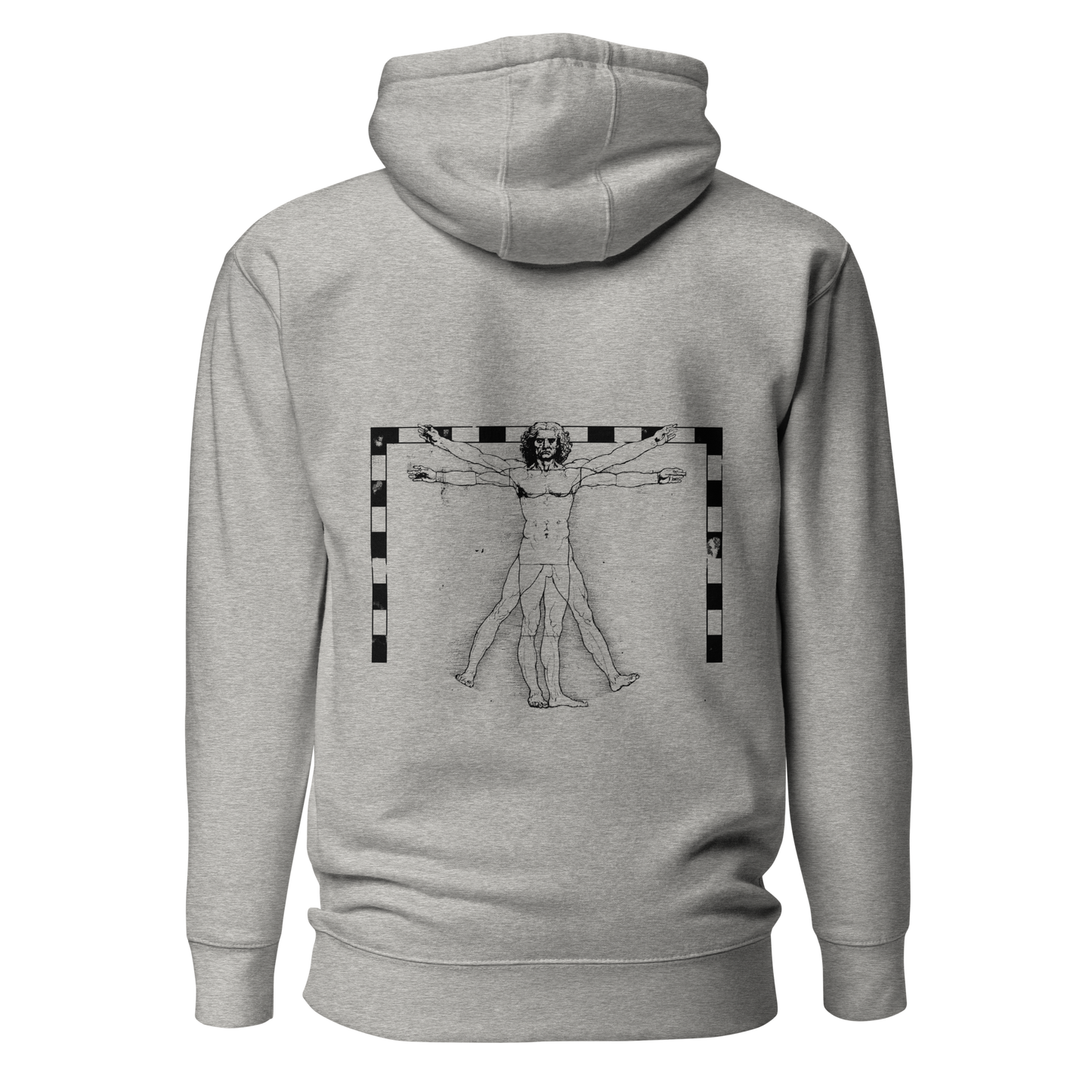Hoodie - The Vitruvian Handball Goalkeeper - Gris