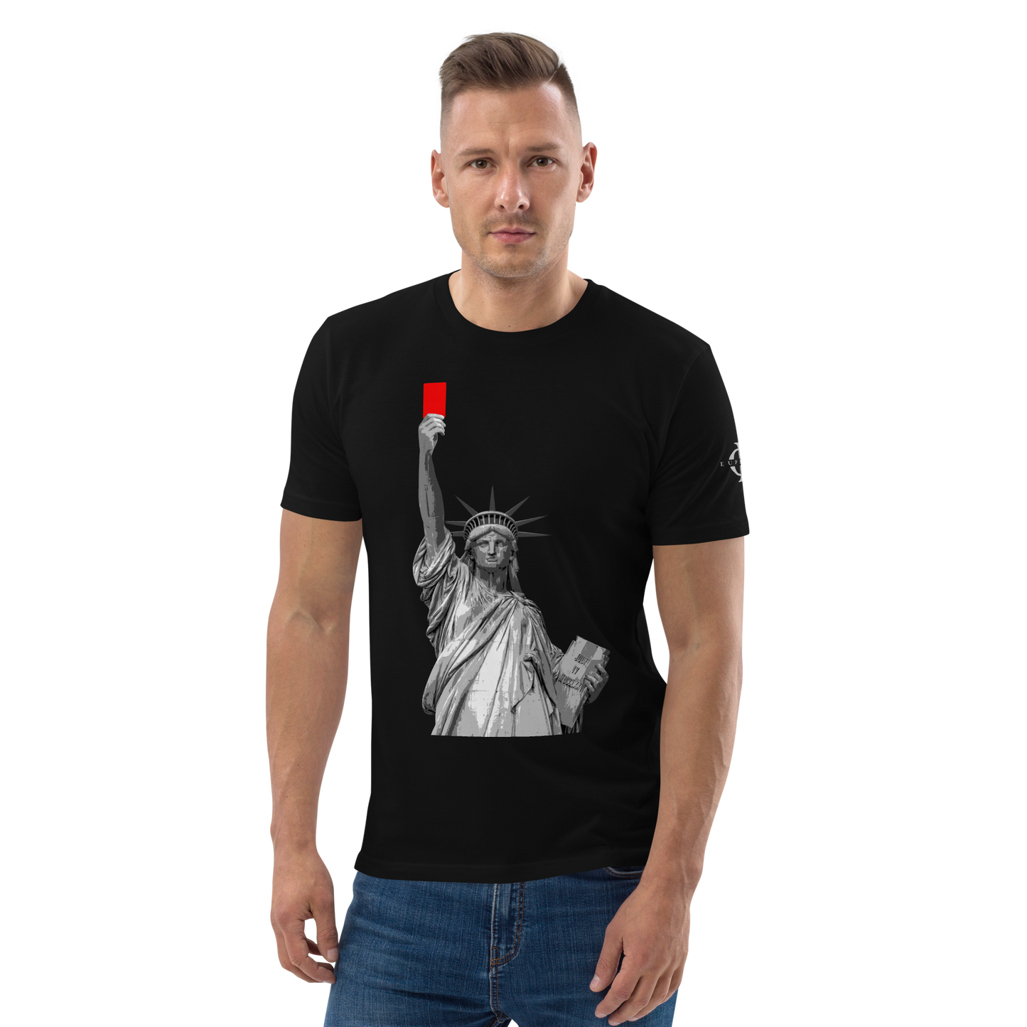 T-shirt - Liberty's Red Card - Noir