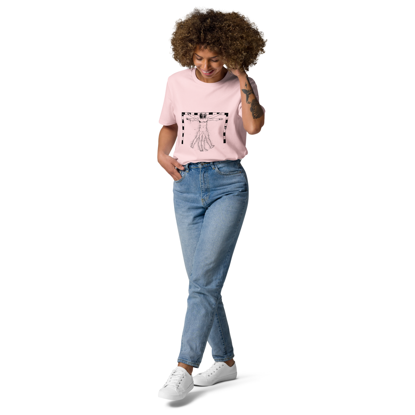 T-shirt - The Vitruvian Handball Goalkeeper - Rose