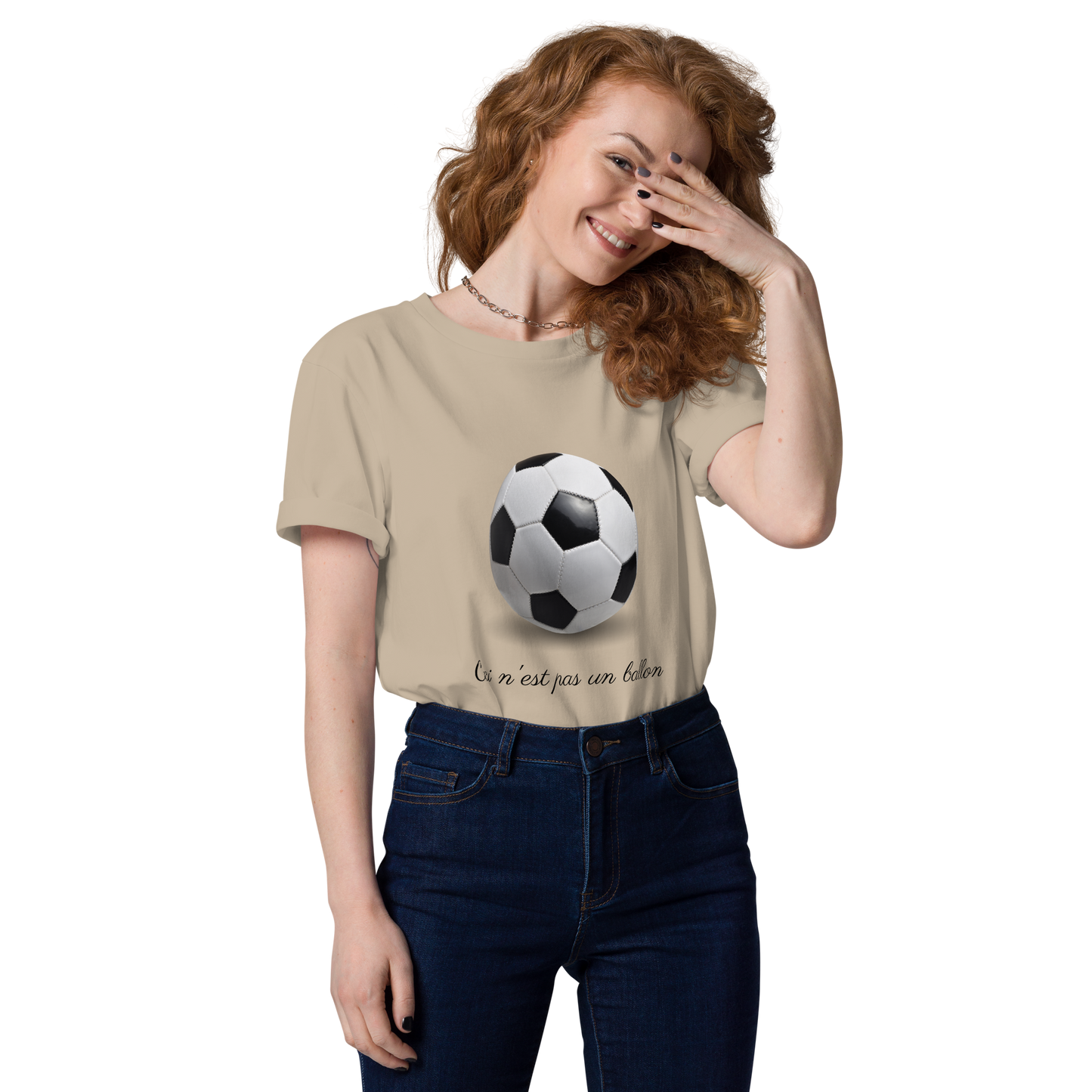 T-shirt - Ceci n'est pas un ballon de football - Sable