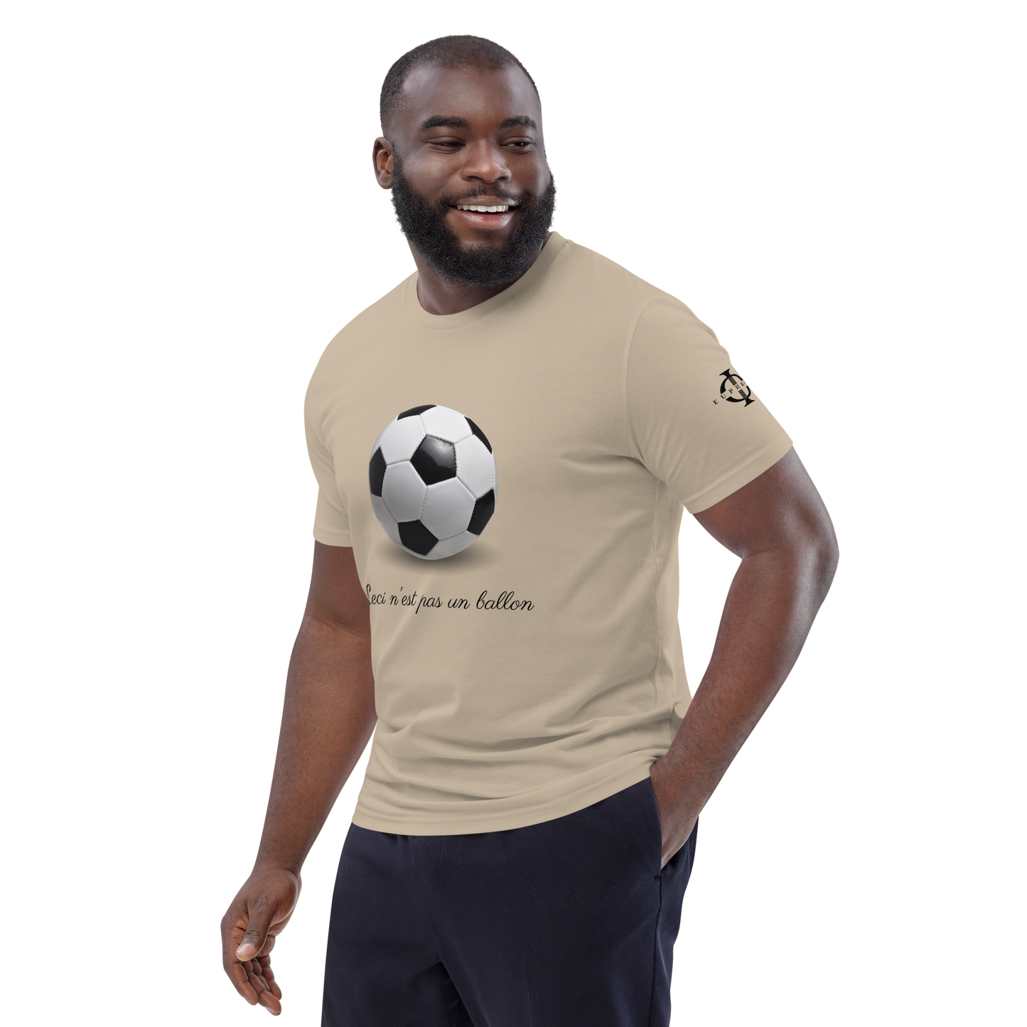 T-shirt - Ceci n'est pas un ballon de football - Sable