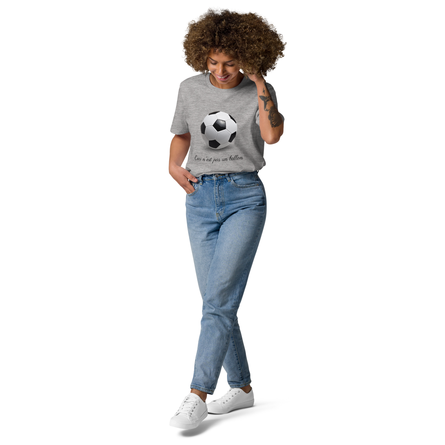 T-shirt - Ceci n'est pas un ballon de football - Gris