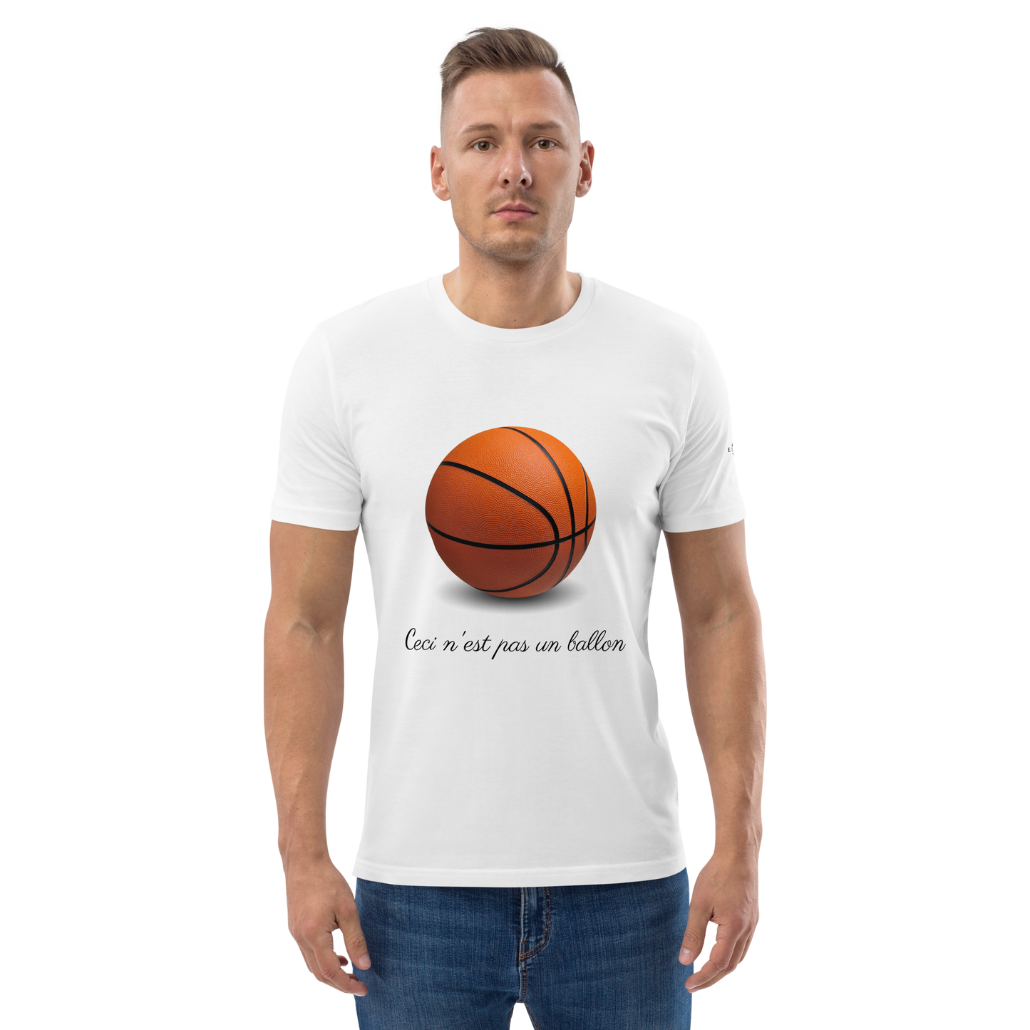 T-shirt - Ceci n'est pas un ballon de basketball - Blanc