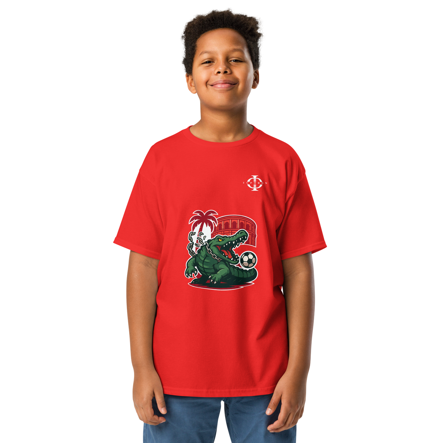 T-shirt enfant - Crocodile Nîmois - Rouge