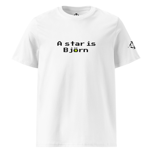 T-shirt - A star is Björn - Blanc