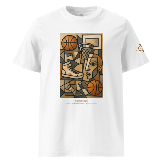 T-shirt - Basketball, Picasso style - Blanc