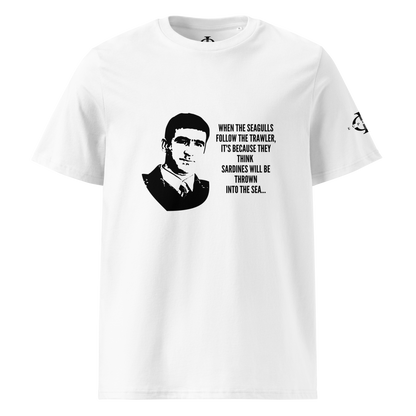 T-shirt - Cantona: "When the seagulls..." - Blanc