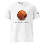 T-shirt - Ceci n'est pas un ballon de basketball - Blanc Euphron Store