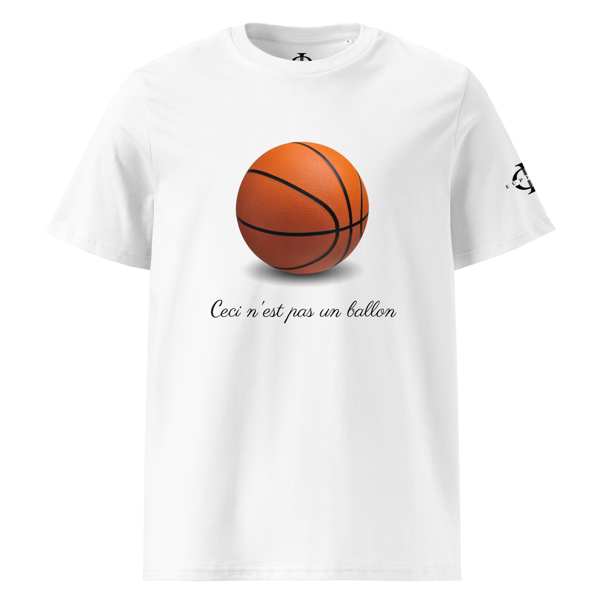 T-shirt - Ceci n'est pas un ballon de basketball - Blanc Euphron Store