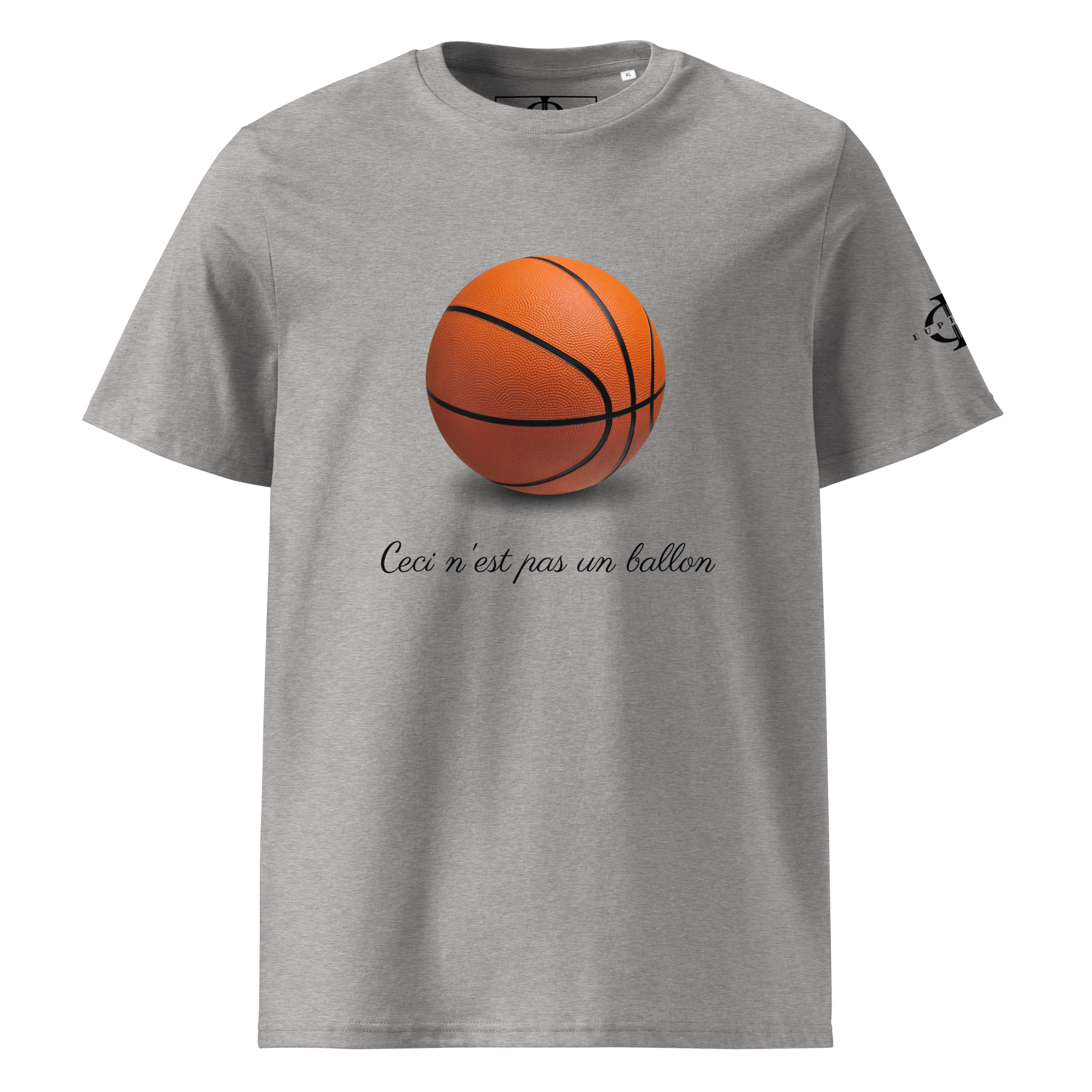 T-shirt - Ceci n'est pas un ballon de basketball - Gris Euphron Store