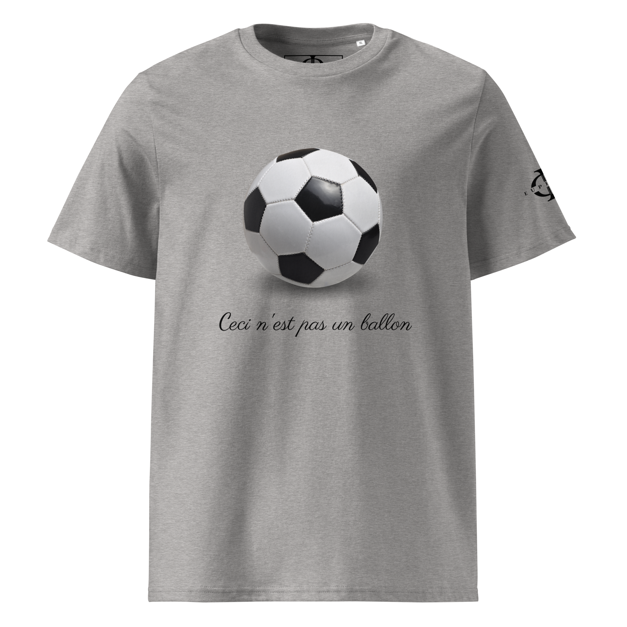 T-shirt - Ceci n'est pas un ballon de football - Gris Euphron Store