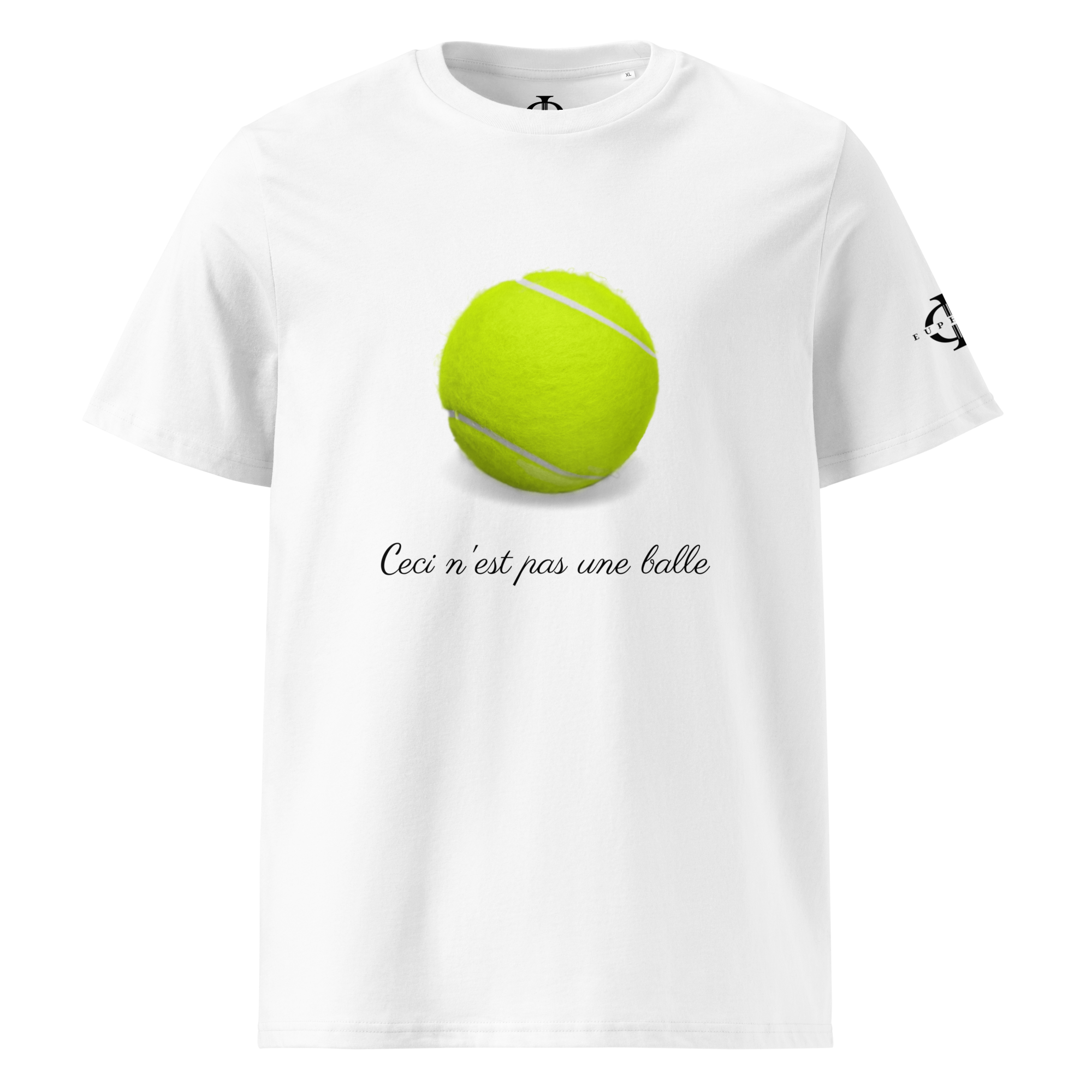 T-shirt - Ceci n'est pas une balle de tennis - Blanc Euphron Store