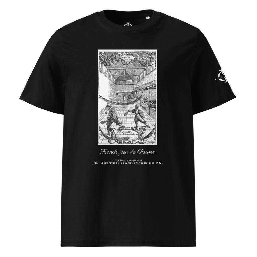 T-shirt - French Jeu de paume - Noir Euphron Store