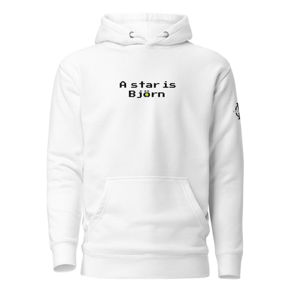 Hoodie - A star is Björn - Blanc