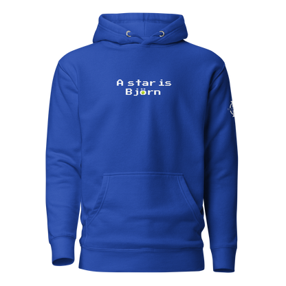 Hoodie - A star is Björn - Bleu
