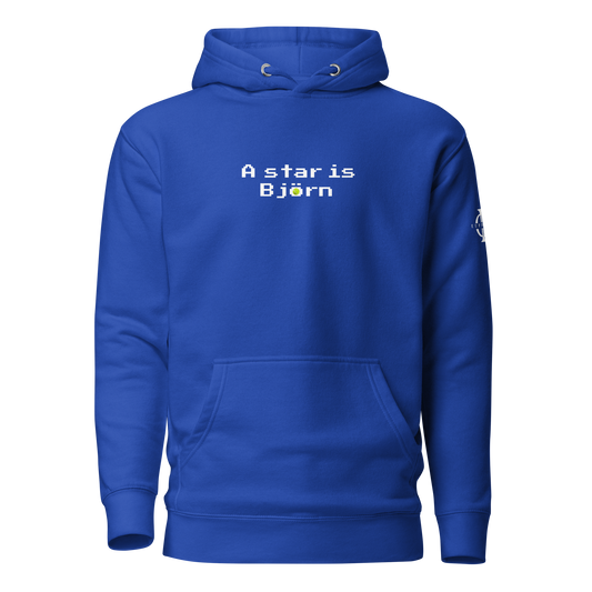 Hoodie - A star is Björn - Bleu