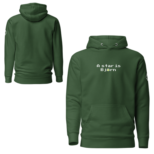 Hoodie - A star is Björn - Vert