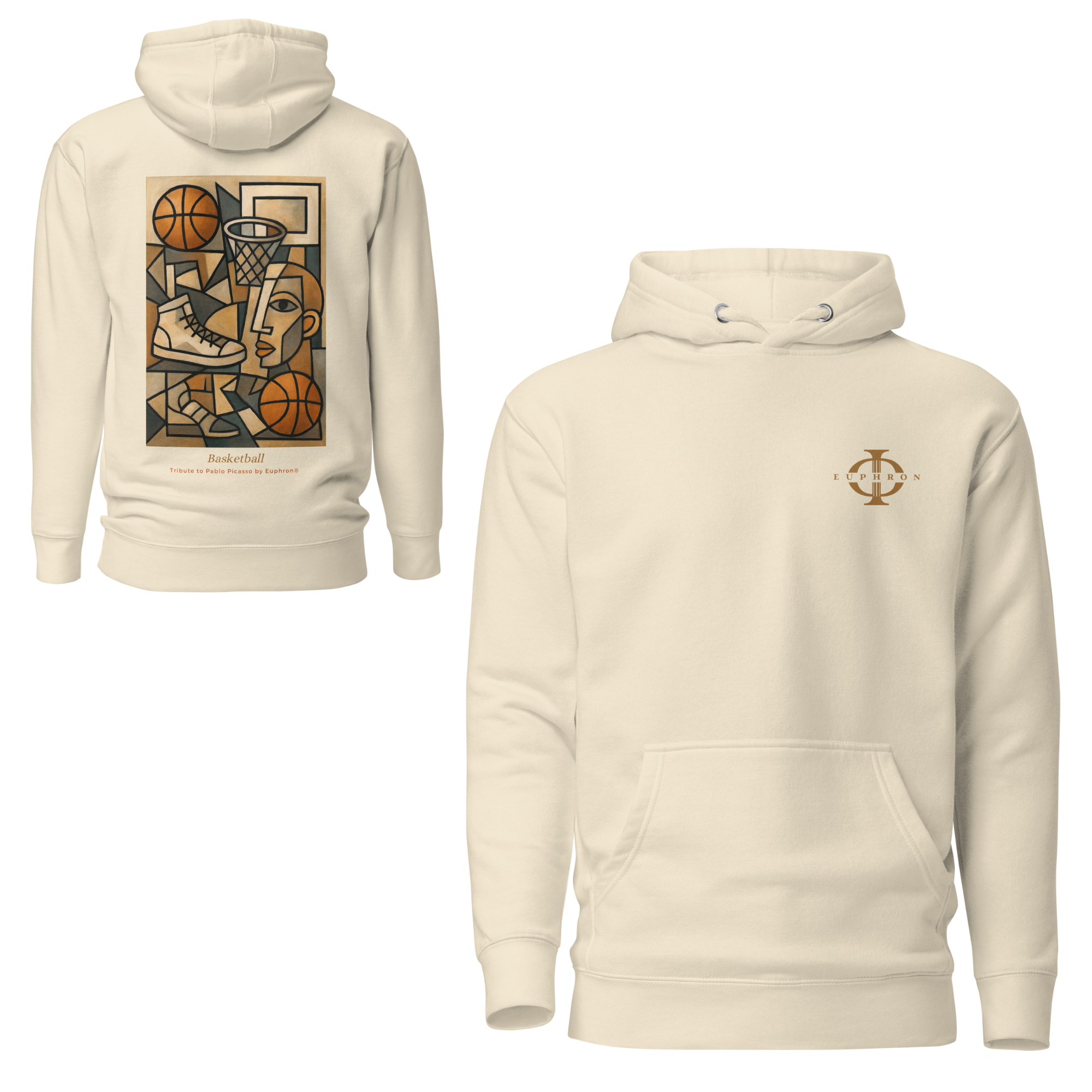 Hoodie - Basketball, Picasso style - Ivoire Euphron Store