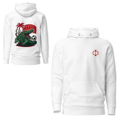 Hoodie - Crocodile Nîmois - Blanc