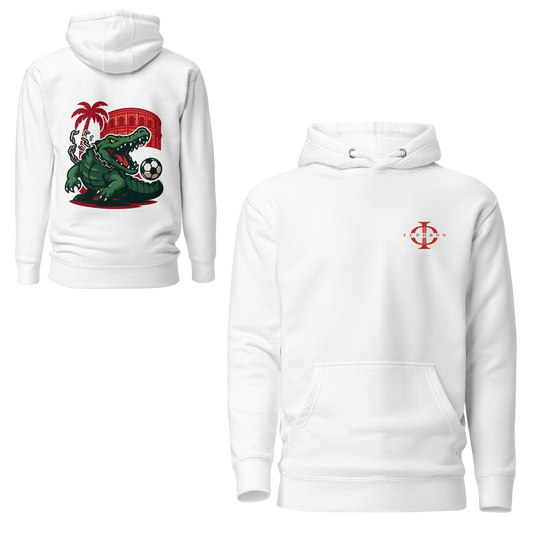 Hoodie - Crocodile Nîmois - Blanc
