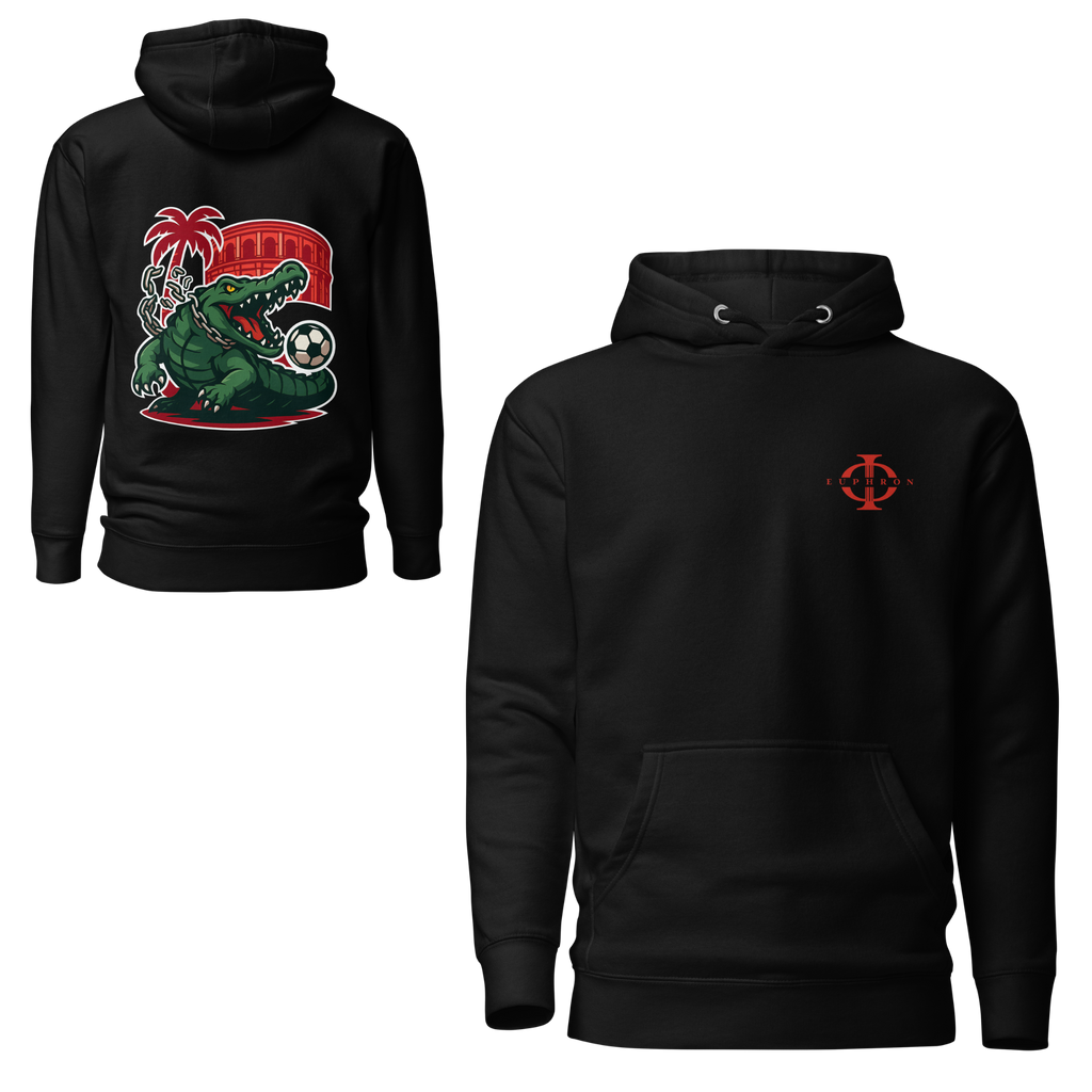 Hoodie - Crocodile Nîmois - Noir Euphron Store