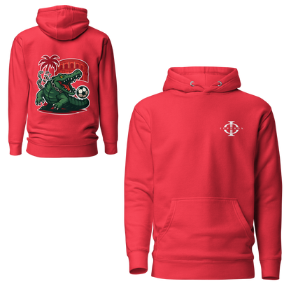 Hoodie - Crocodile Nîmois - Rouge