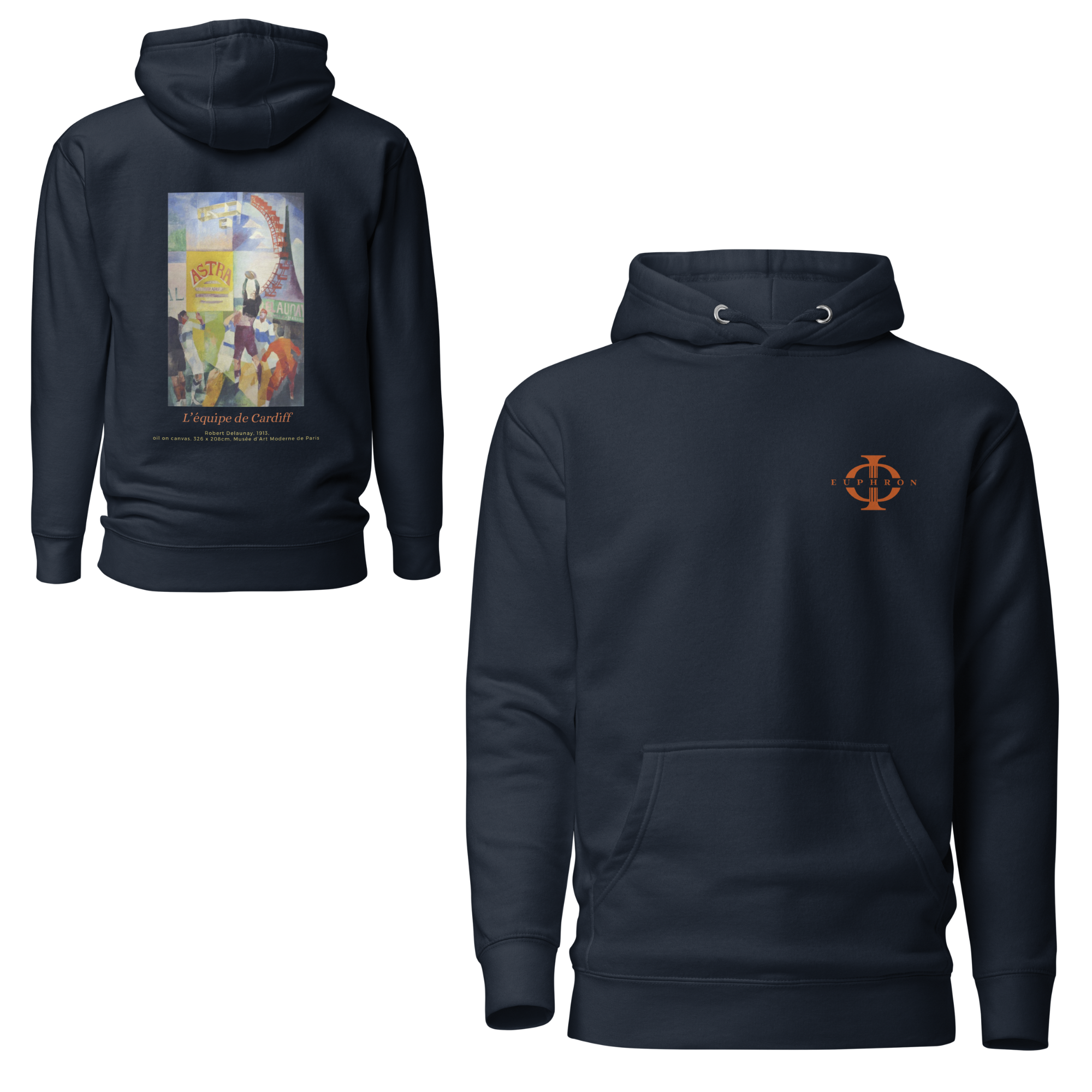 Hoodie - L'équipe de Cardiff, Robert Delaunay - Bleu marine Euphron Store