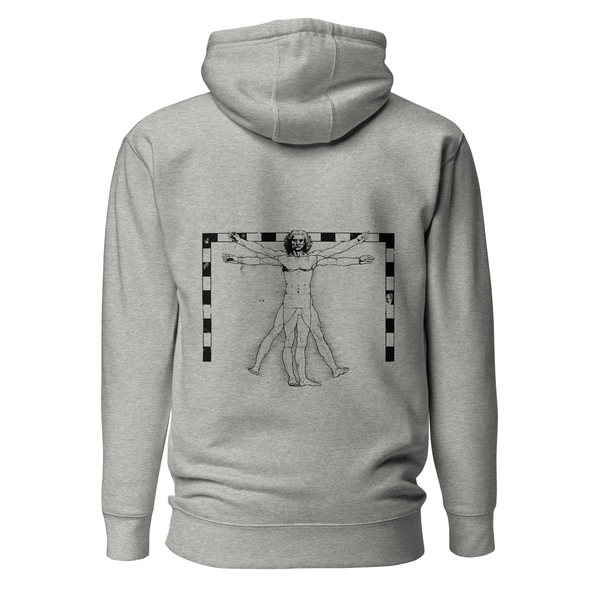 Hoodie - The Vitruvian Handball Goalkeeper - Gris Euphron Store