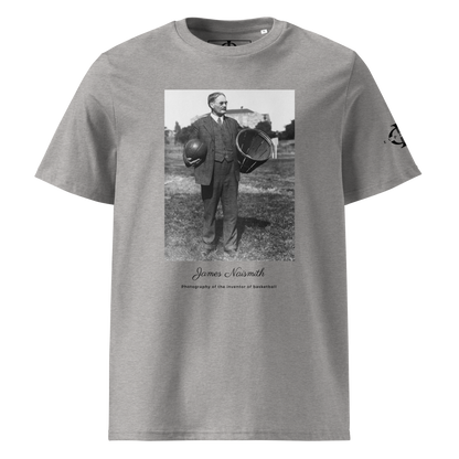 T-shirt - James Naismith, inventor of basketball - Gris