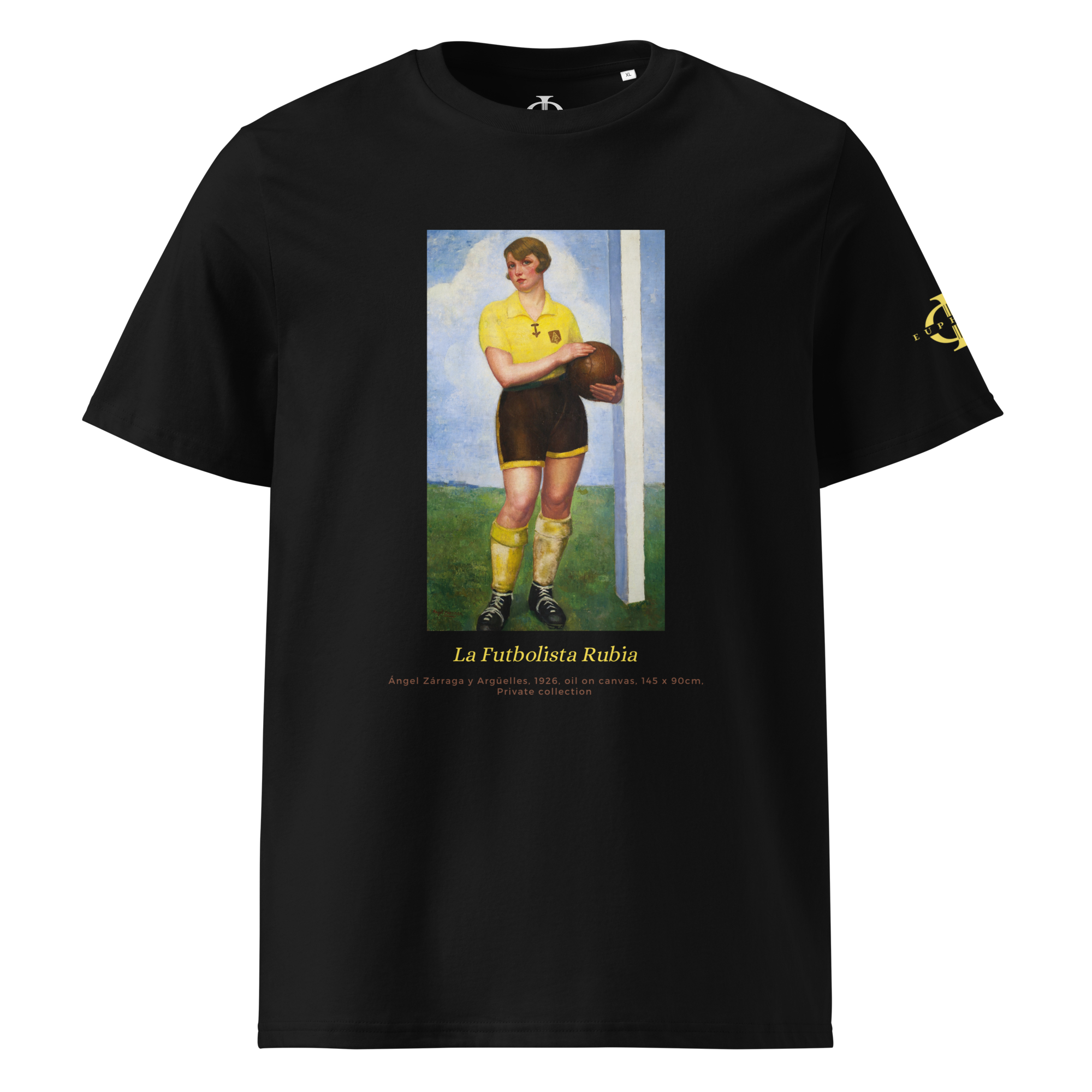 T-shirt - La Futbolista Rubia, Ángel Zárraga - Noir Euphron Store