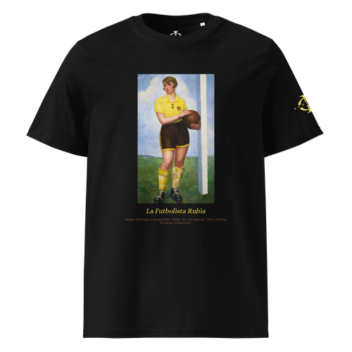 T-shirt - La Futbolista Rubia, Ángel Zárraga - Noir Euphron Store