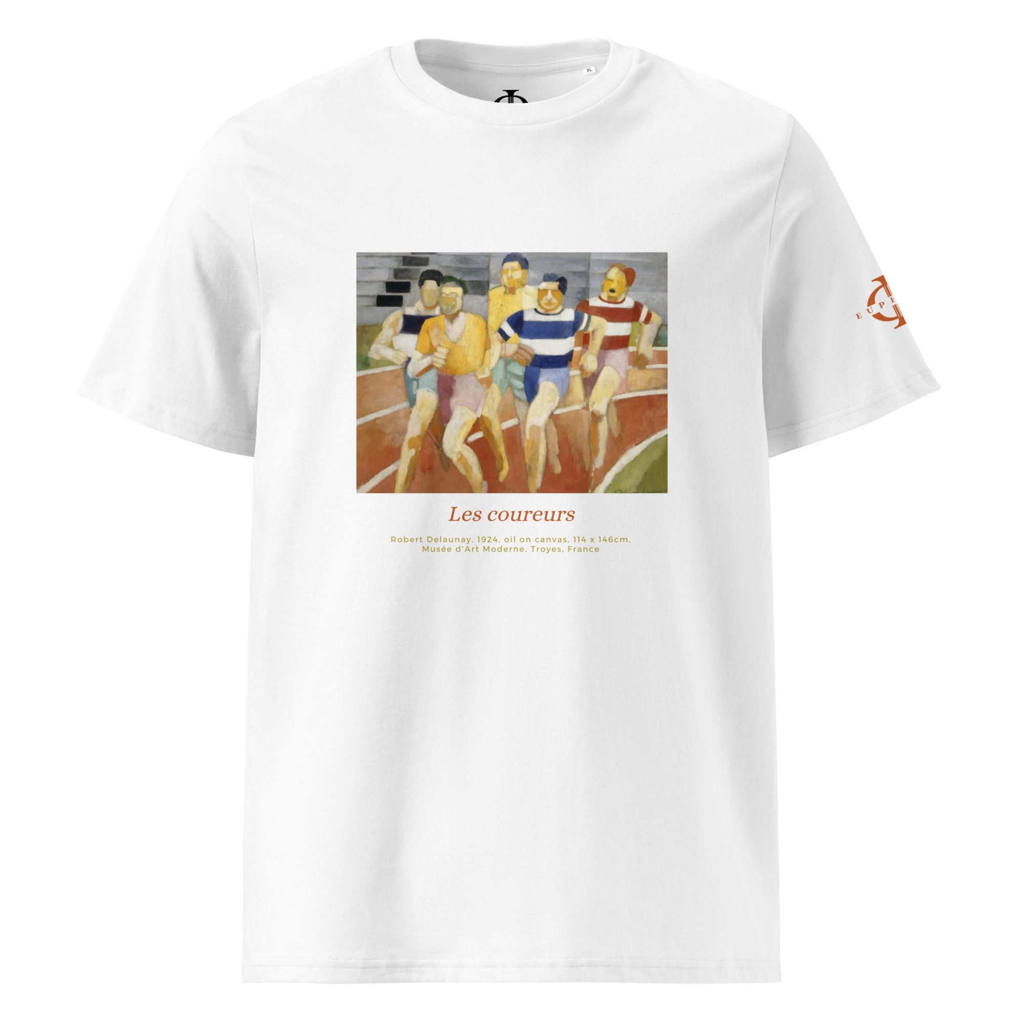 T-shirt - Les Coureurs, Robert Delaunay - Blanc Euphron Store