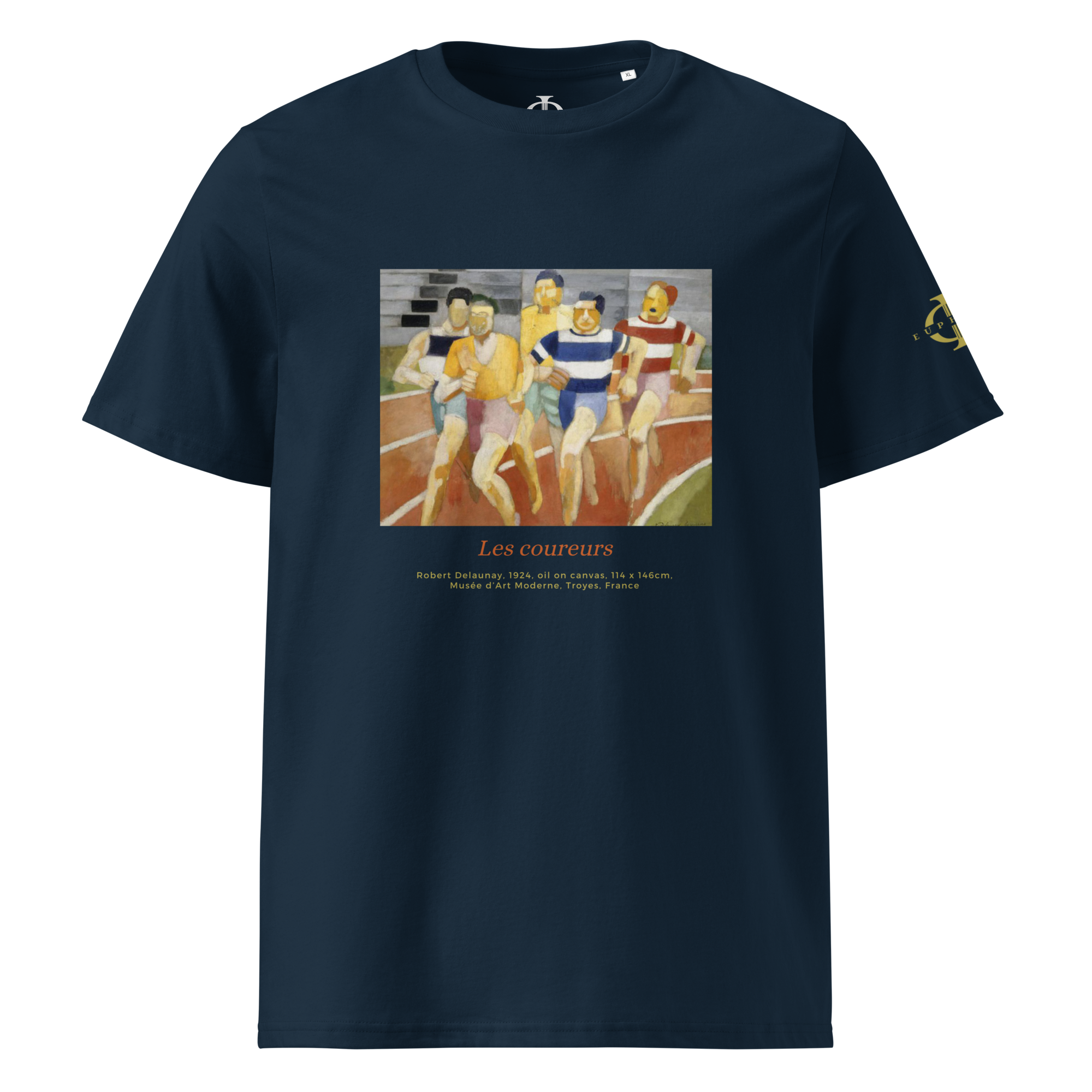 T-shirt - Les Coureurs, Robert Delaunay - Bleu marine Euphron Store
