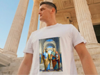 T-shirt - Messi et Ronaldo à l'Ecole d'Athènes - Blanc Euphron Store