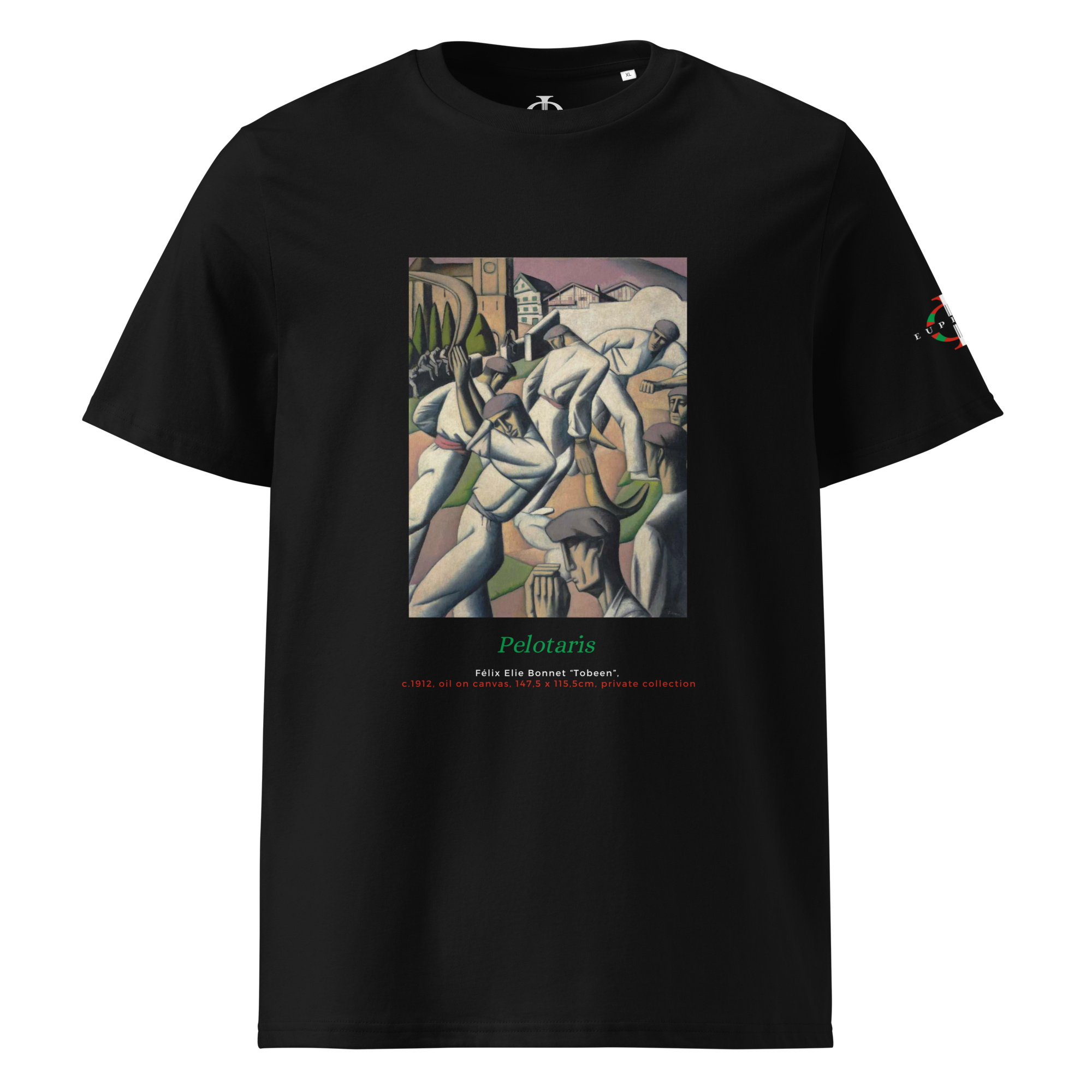 T-shirt - Pelotaris, Tobeen - Noir Euphron Store