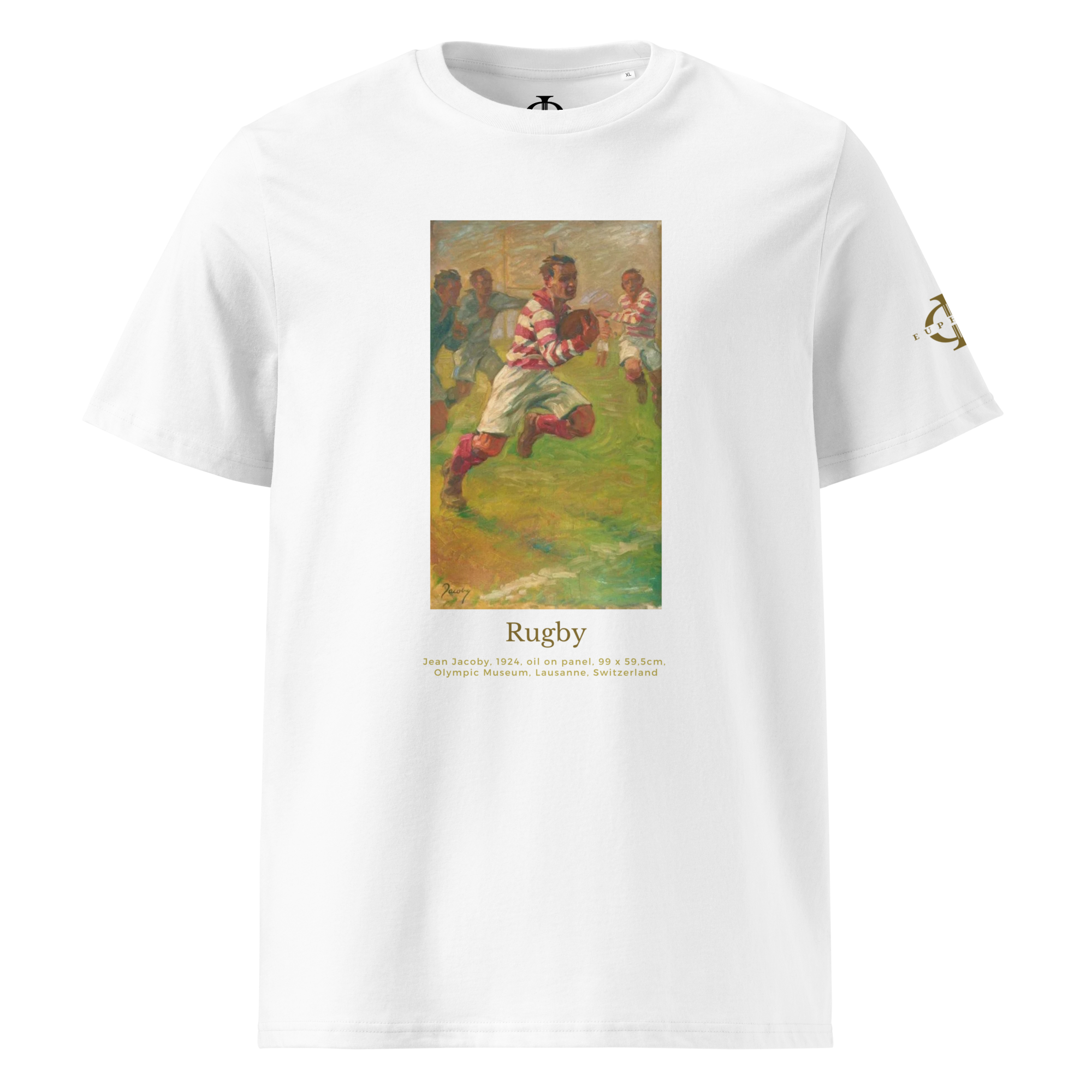 T-shirt - Rugby, Jean Jacoby - Blanc Euphron Store