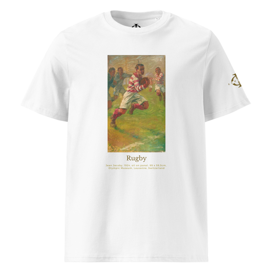 T-shirt - Rugby, Jean Jacoby - Blanc