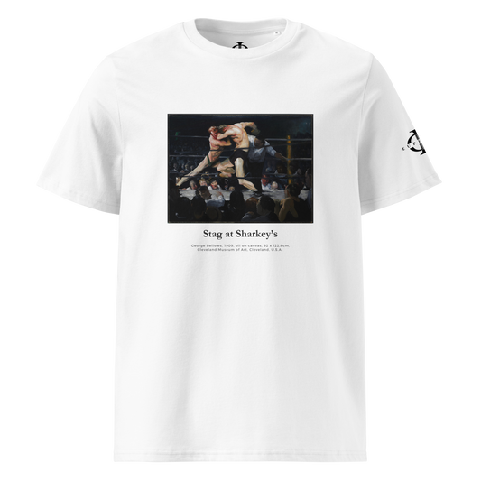 T-shirt - Stag at Sharkey's, George Bellows - Blanc