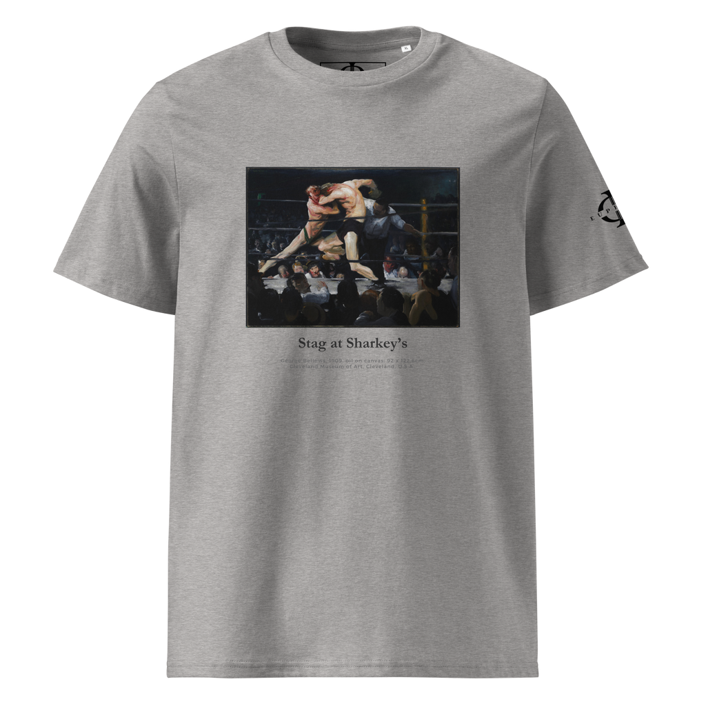 T-shirt - Stag at Sharkey's, George Bellows - Gris Euphron Store