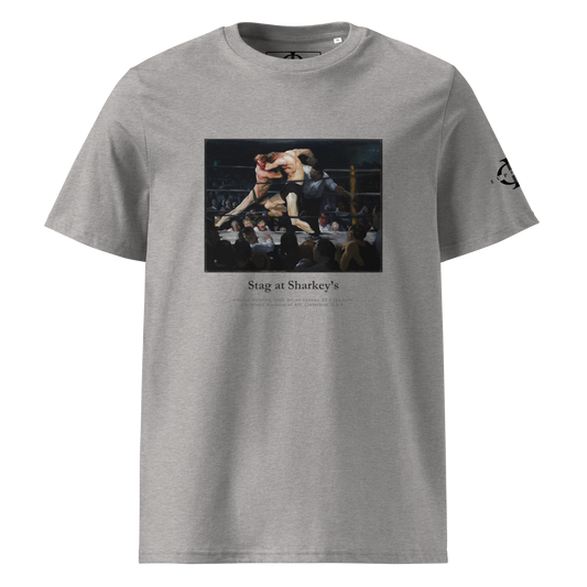 T-shirt - Stag at Sharkey's, George Bellows - Gris