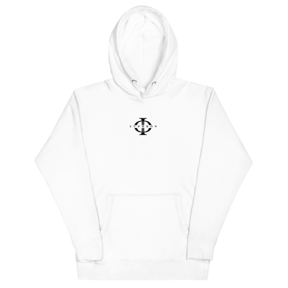 Hoodie - The Vitruvian Handball Goalkeeper - Blanc