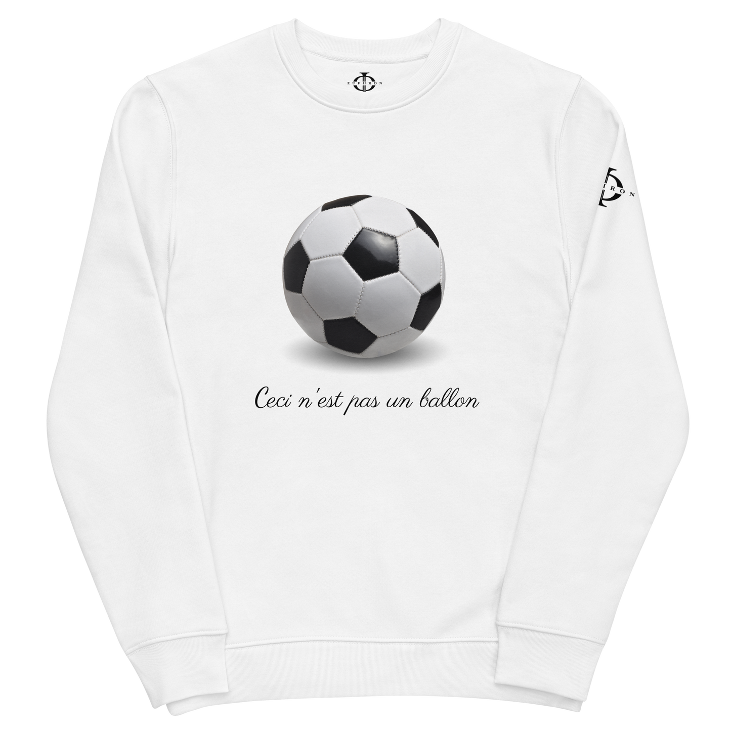 Sweatshirt - Ceci n'est pas un ballon de football - Blanc