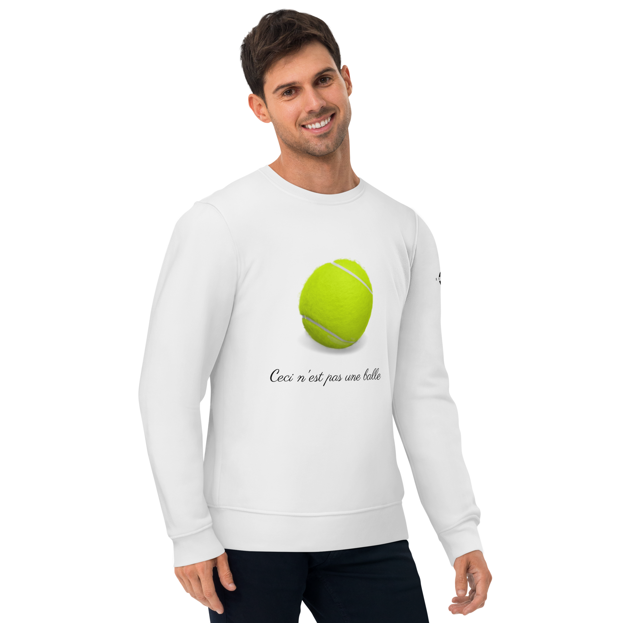 Sweatshirt - Ceci n'est pas une balle de tennis - Blanc Euphron Store