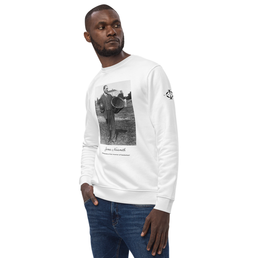 Sweatshirt - James Naismith, inventor of basketball - Blanc