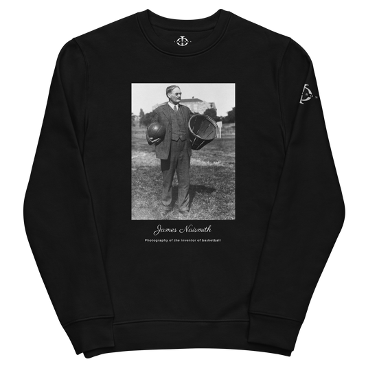 Sweatshirt - James Naismith, inventor of basketball - Noir