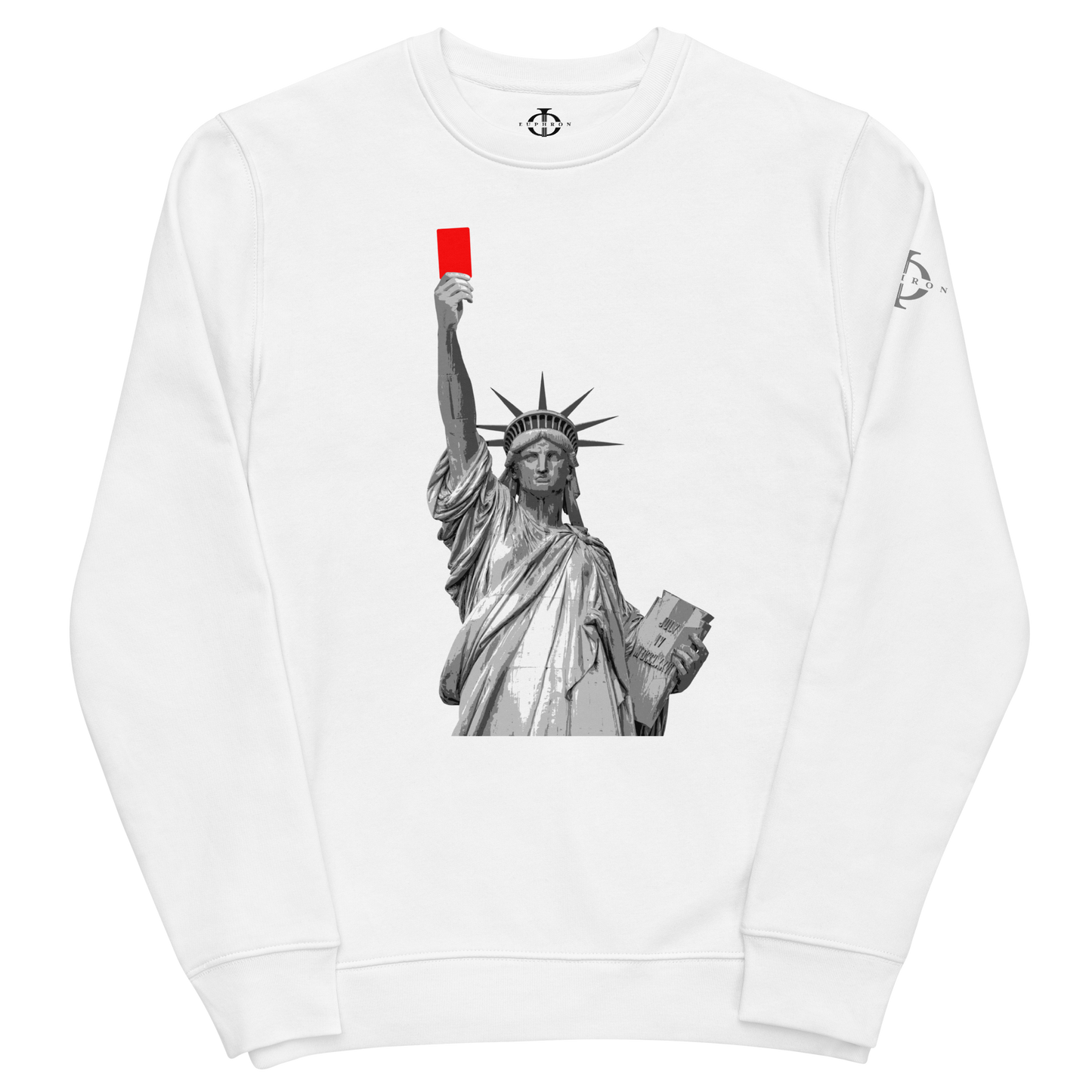 Sweatshirt - Liberty's Red Card - Blanc