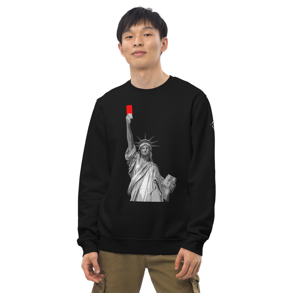 Sweatshirt - Liberty's Red Card - Noir Euphron Store
